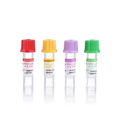 Kwaliteit  Micro Disposable Vacuum Blood Collection Tubes PP blood collection tubes for cell detection fabriek
