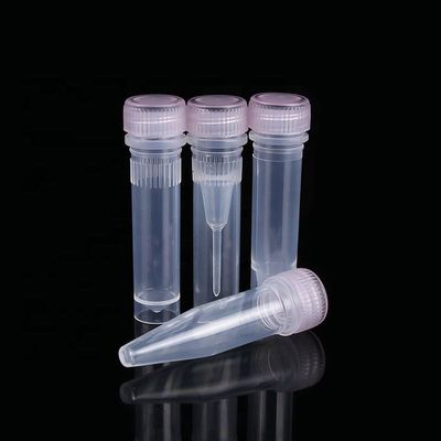 Kwaliteit  1.5ml Conical Bottom Microcentrifuge Tube Sample Tube With Screw Hat fabriek