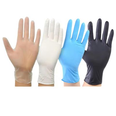 kopen Eenmalige latexhandschoenen met een hoge elasticiteit Meerkleurige roze/blauwe/witte ISO/CE-gecertificeerde medische onderzoekshandschoenen online vervaardiging