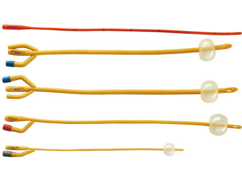 Goede prijs De medische Catheter Mannelijke Fr12-26 van Foley van het 2 Manier Antimicrobial Silicone Met een laag bedekte Latex online