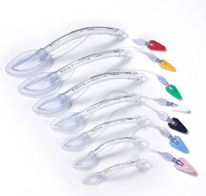 Goede prijs PVC / siliconen wegwerpmask voor het keelgat Om een luchtweg te vestigen en te onderhouden online