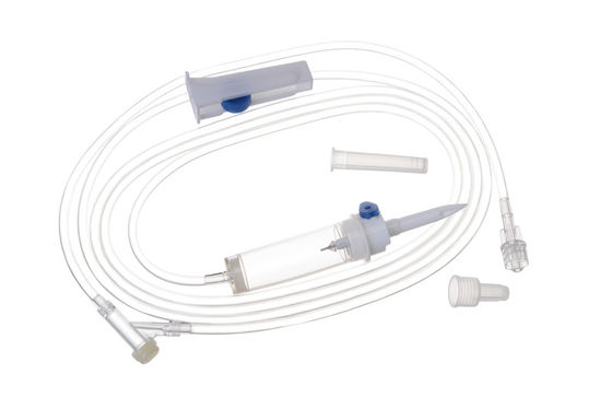 Goede prijs Medische graad 20 Druppels Transparent PVC Wegwerp IV Infusie Set met Y-plaats Injectiepoort online