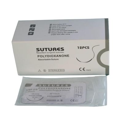 Goede prijs Veterinair Dierenziekenhuis PDO Chromic Catgut Silk Nylon PGA 910 75cm Chirurgische hechtingen met steriele naald online
