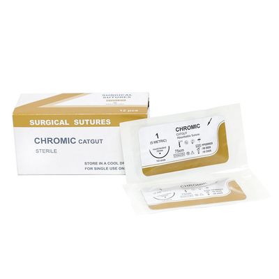 Goede prijs Ziekenhuischirurgie Wegwerp Gewone Catgut Medische Hechtdraden met Naald PGA/pdo/zijde/nylon/catgut Steriele Chirurgische Hechtdraden online