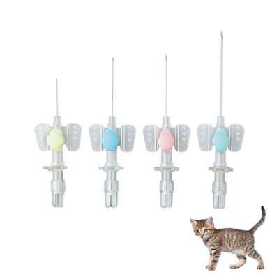 Goede prijs Medisch wegwerpbaar vlindertype intraveneuze IV-katheter IV-kanneel met heparine kap voor dierlijke infusiezorg online