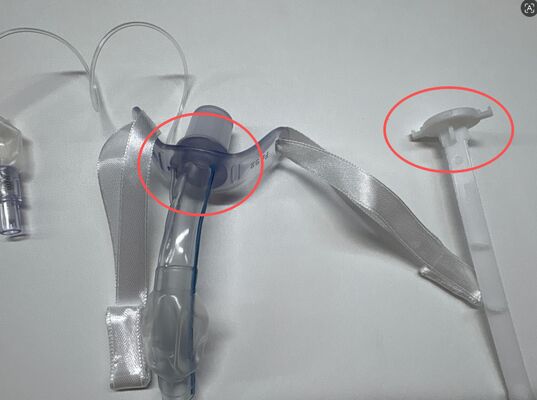 Goede prijs PVC-geankerde tracheostomiebuis met Shore 80 Hardness High-Volume Low-Pressure Manchet en Radiopaque Marker voor ademhalingstherapie online