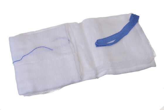 Goede prijs Medisch wegwerpsteriele 100% katoenen buikkussing 45*37 cm met röntgendetecteerbare draad voor laparotomie chirurgie online