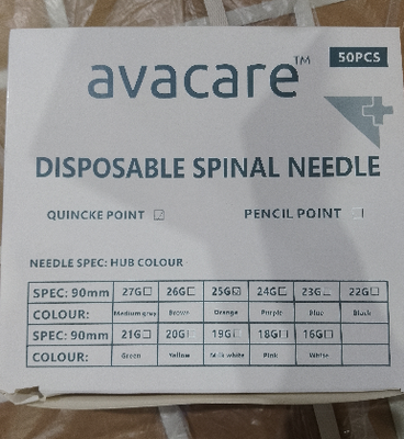 Goede prijs Medische spinale anesthesie naald met Quincke punt en potlood punt Whitacre type voor atraumatische lumbale punctie in 25G 26G 27G online