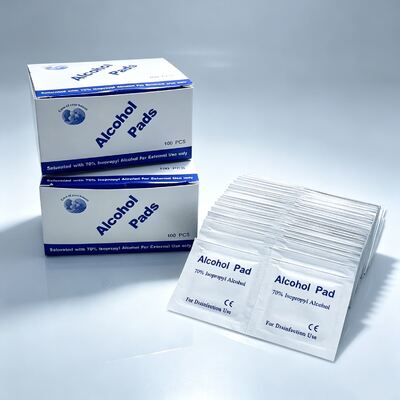 Goede prijs Steriele Non-woven Alcohol Pad Goedkope Prijs 70% Isopropyl Alcohol Prep Pads 60mm Medische Kwaliteit Alcohol Pads Online