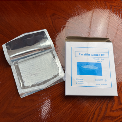 Goede prijs Medisch wegwerpbare steriele paraffine gaas 10cm x 10cm glad ademend wondverband voor brandwonden AVACARE merk CE gecertificeerde klasse Online