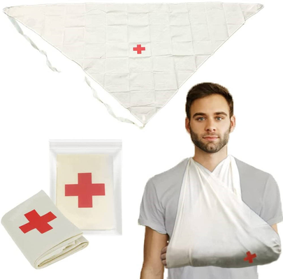 Goede prijs Latexvrije 100% Katoenen Driehoekige Verband Medisch Verband voor Fractuurondersteuning en Armslings Eerste Hulp Online