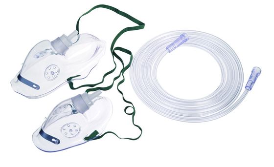 Goede prijs Van het het Buizenstelselademhalingsapparaat van het sterlumen van het het Gezichtsmasker de Ademhalingszuurstofmasker van pvc Middelgroot online