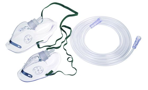 Goede prijs Zuurstofmasker met nebulizerbeker medische kwaliteit van klasse II voor hoge stroom ademhalingstherapie online