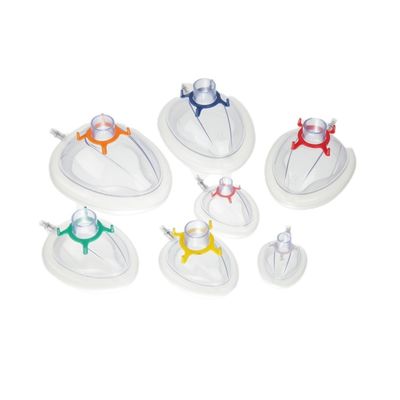 Goede prijs De anatomische Opgeblazen van het het Kussenmasker van Verdovingsmiddelenpvc Apparaten van de de Anesthesieluchtroute online