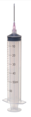Goede prijs De Onderhuidse Beschikbare Steriele Spuit NIET GIFTIGE Driedelige 50 Ml van het Luerslot 60 Ml online