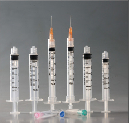 Goede prijs Concentrische Spuiten van de het Slot de Beschikbare Injectie van drie Delenluer Gesteriliseerd door EO online